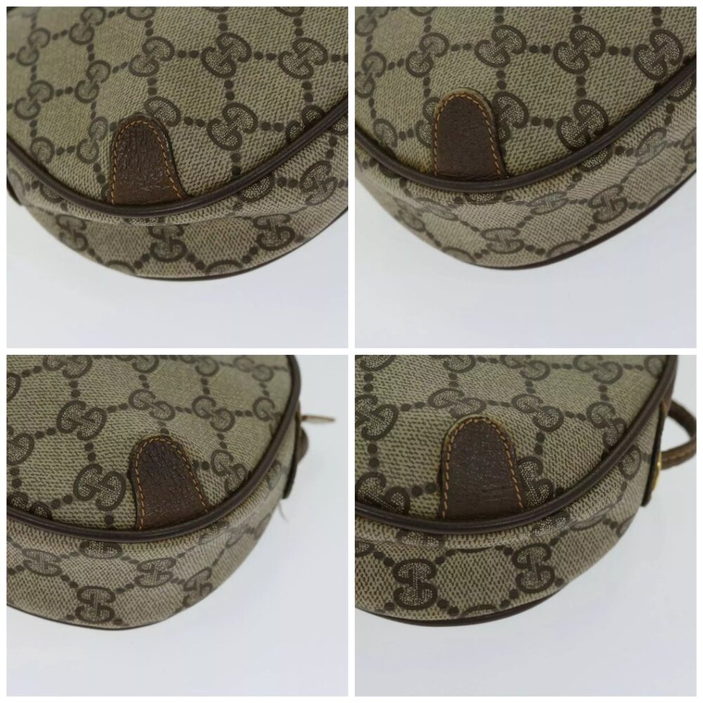 GUCCI GG Supreme Web Sherry Line Shoulder Bag PVC Beige authentic - Picture 15 of 15